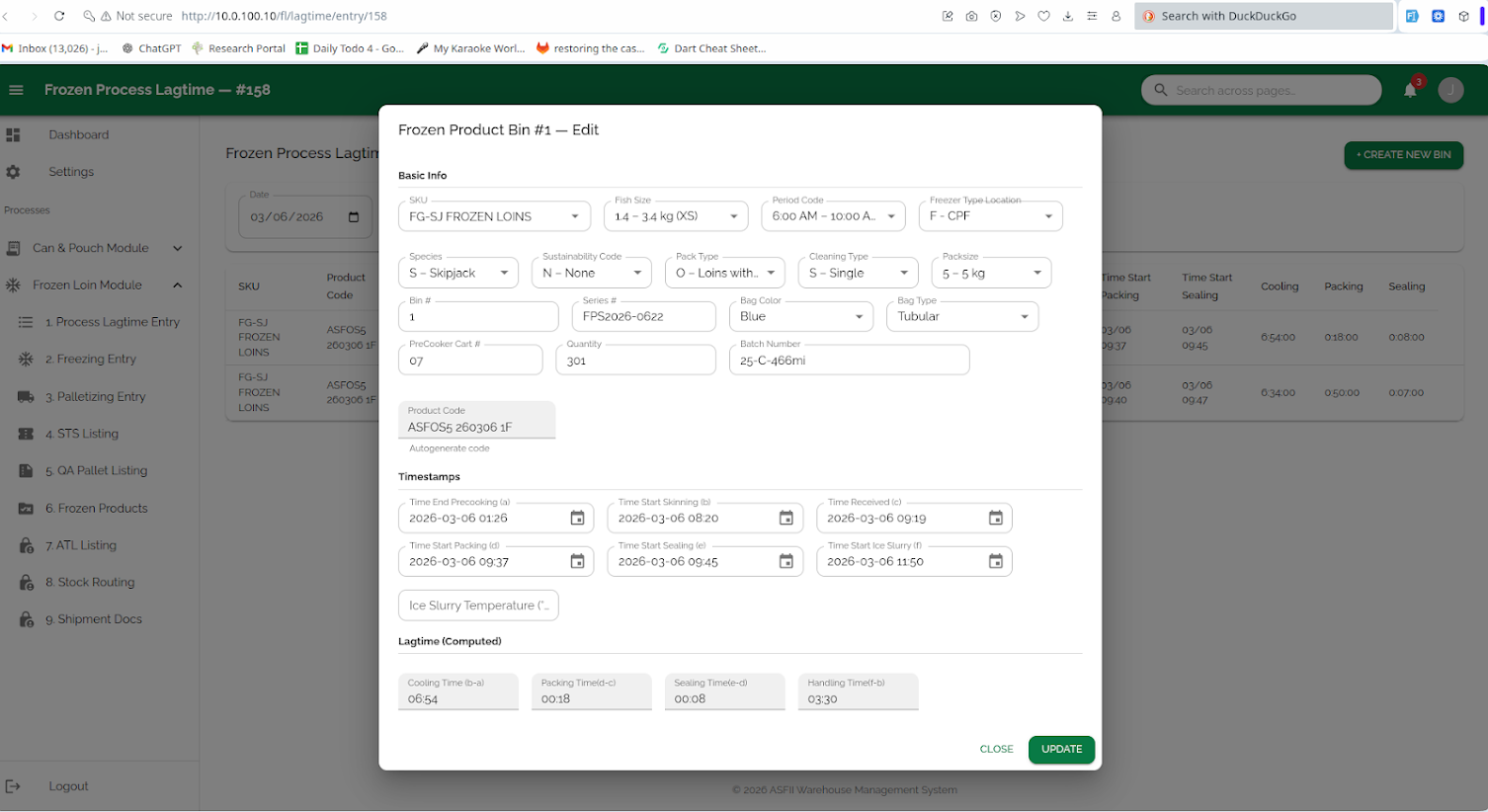 Online Warehouse Management System